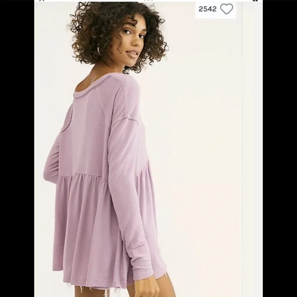 NWT FREE PEOPLE Forever Your Girl Babydoll Tee - Picture 2 of 8